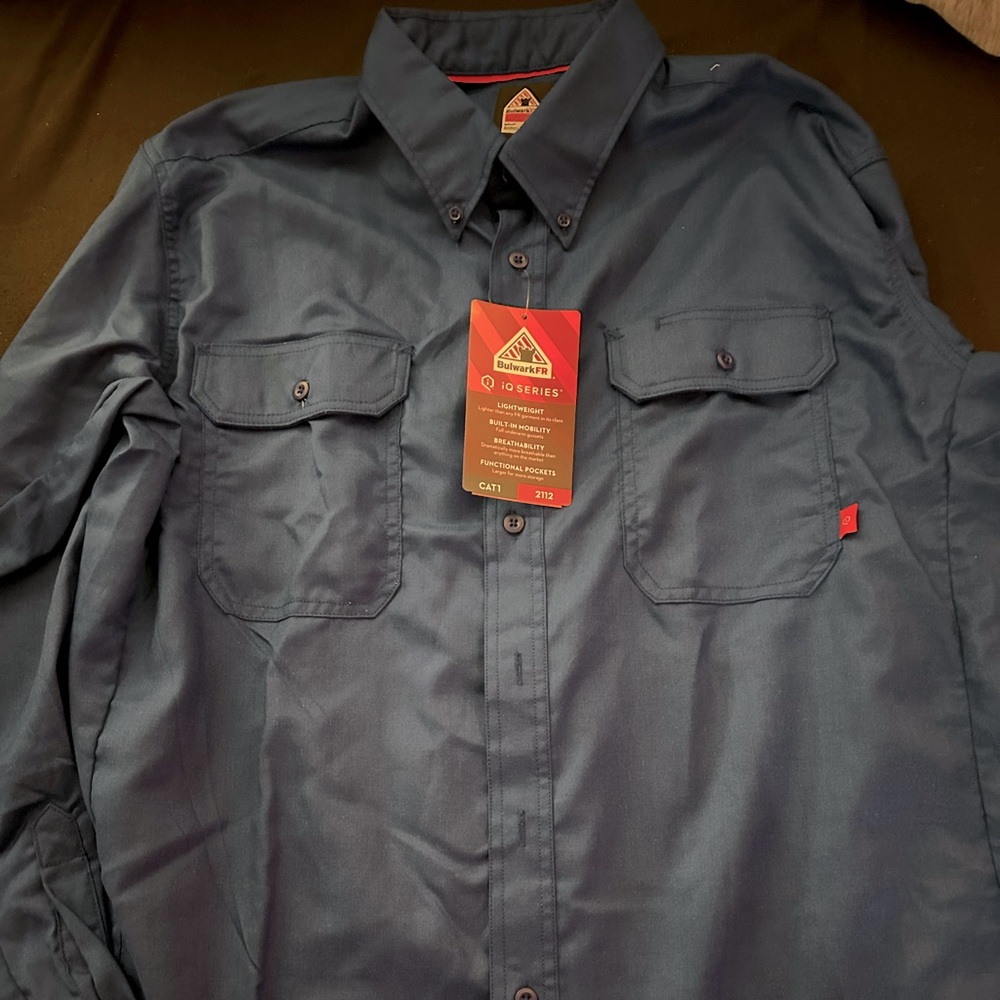 Bulwark FR long sleeve shirt (Blue)